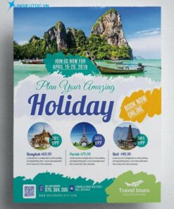 mẫu tờ rơi travel