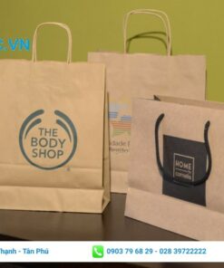Một số mẫu túi bằng chất liệu giấy kraft giá rẻ