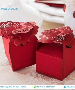 Hộp giấy đựng quà cưới nhỏ xinh