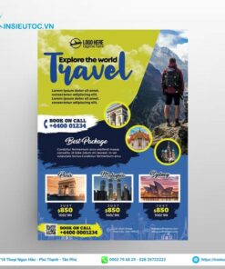 Phối màu mẫu thiết kế tour du lịch