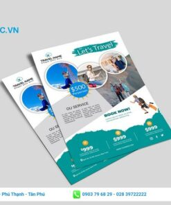 thiết kế tờ rơi du lịch đầy đủ thông tin