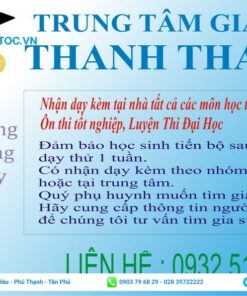 thiết kế tờ rơi gia sư đầy đủ thông tin
