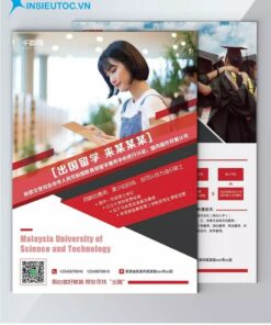 thiết kế tờ rơi tuyến sinh du học malaysia