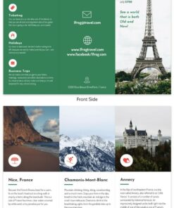 tờ rơi giới thiệu công ty du lịch cuốn hút