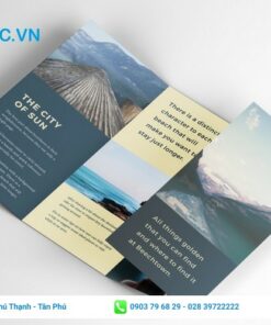 tờ rơi quảng cáo du lịch trẻ trung