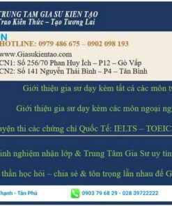 tờ rơi trung tâm gia sư