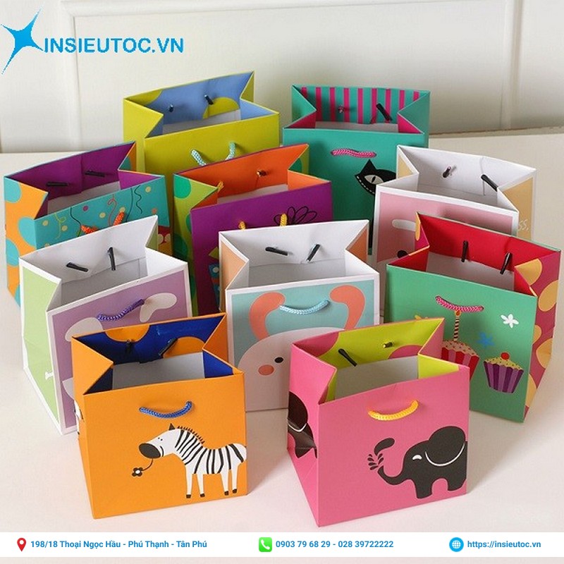 Túi giấy cỡ nhỏ đựng quà nhỏ xinh