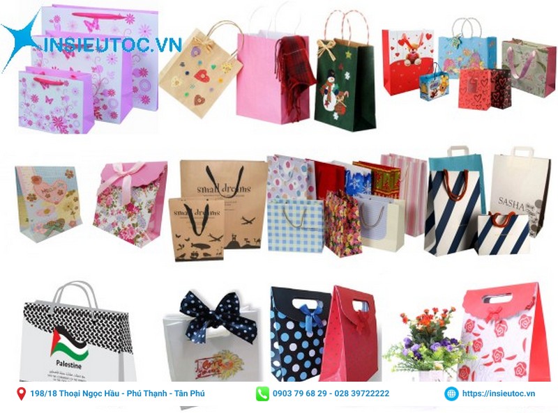 Một số kiểu túi đựng quà