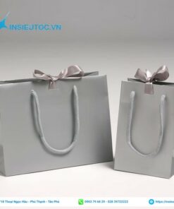 Mẫu túi giấy ngang và dọc