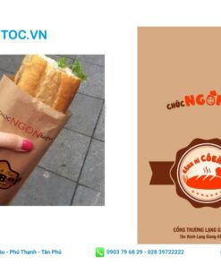 In túi giấy kraft đựng bánh mì hcm