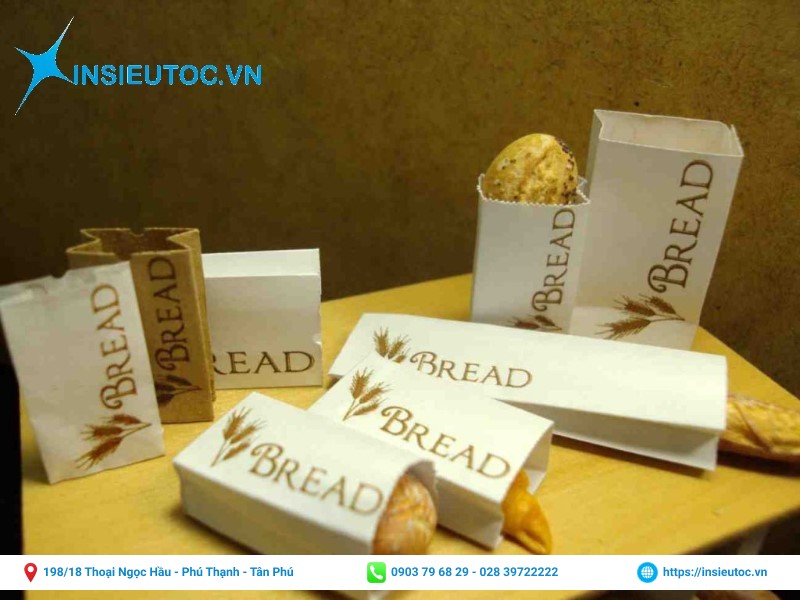 Túi giấy đựng bánh mì hcm