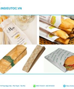 Mẫu túi giấy đựng bánh mì phổ biến