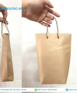 Túi giấy đựng bánh mì có quai