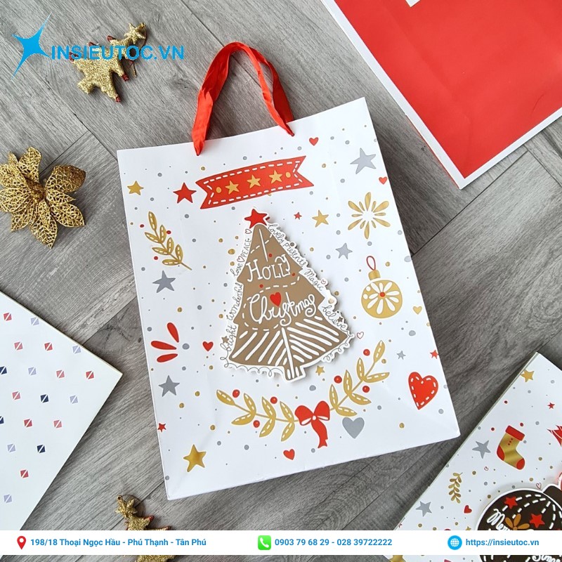 Túi giấy đựng quà cỡ trung