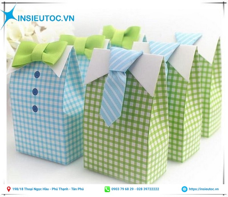 mẫu túi giấy nắp gập phong cách thiết kế đẹp