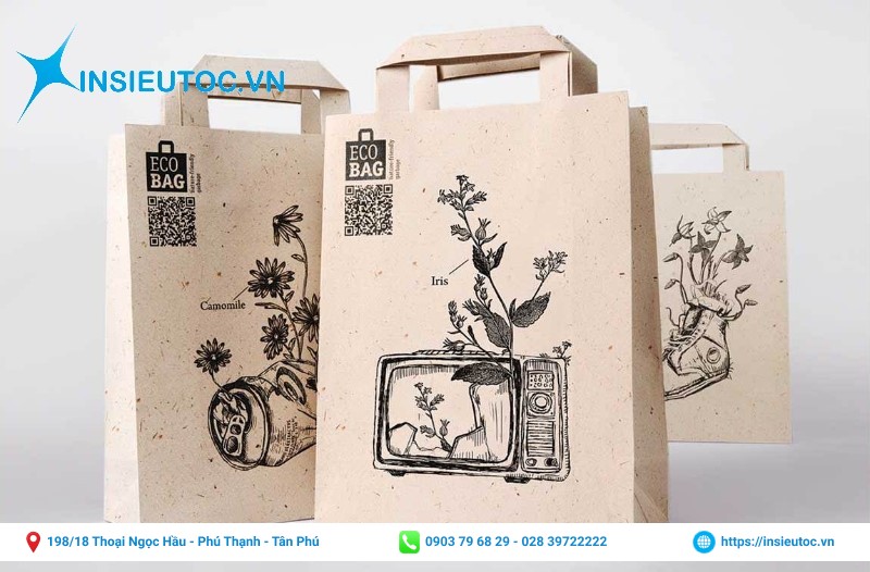 Túi giấy kraft đựng quà nhỏ