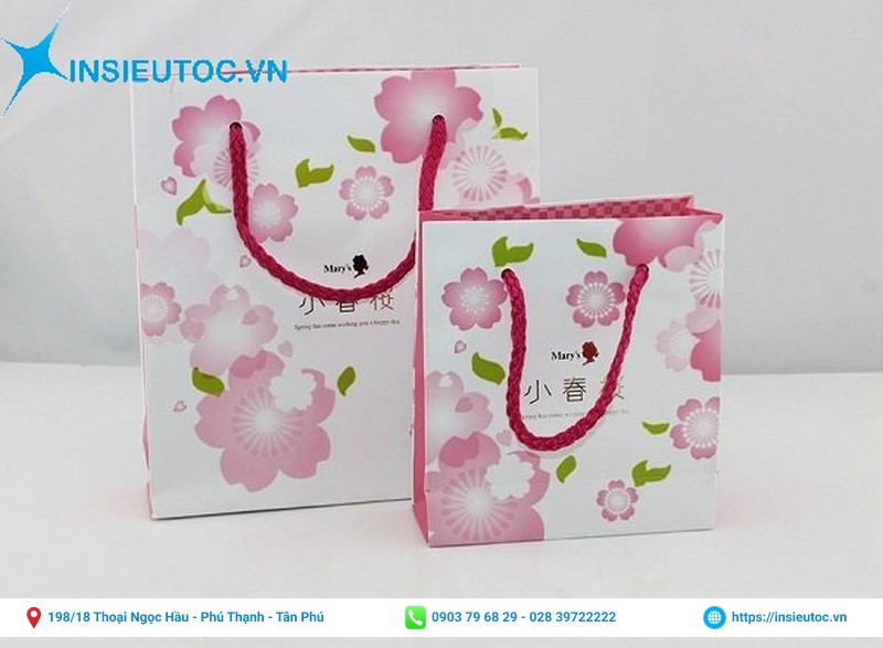 túi đựng quà in họa tiết