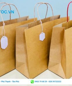 Túi giấy kraft đựng quà trơn giá sỉ tphcm