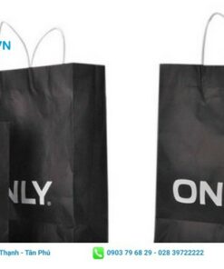 Mẫu túi giấy có nền tối màu đen