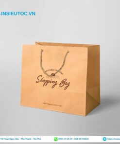 Mẫu túi giấy ngang tối giản