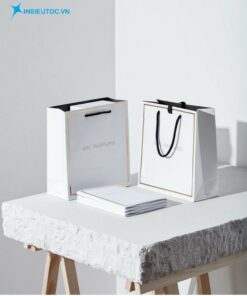 Túi giấy nền trắng