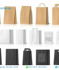 kích thước in túi xi măng đa dạng, nhiều kiểu dáng