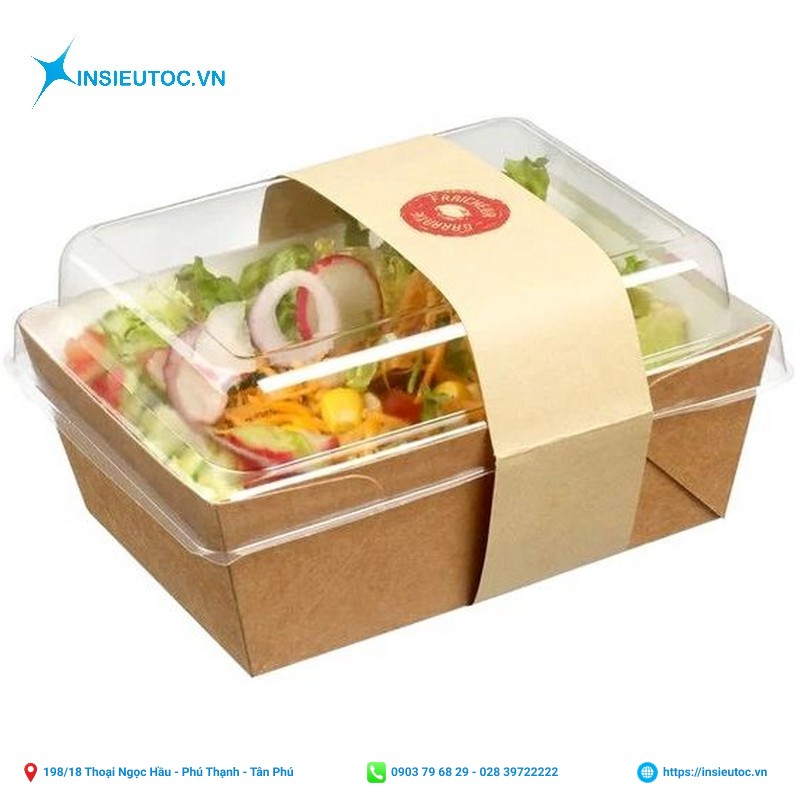 Mẫu hộp giấy đựng thức ăn