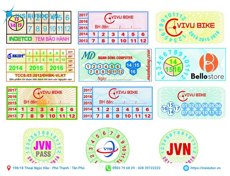 in nhãn sản phẩm