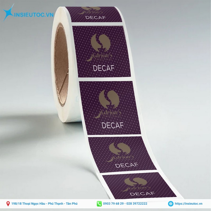 in tem giấy theo yêu cầu