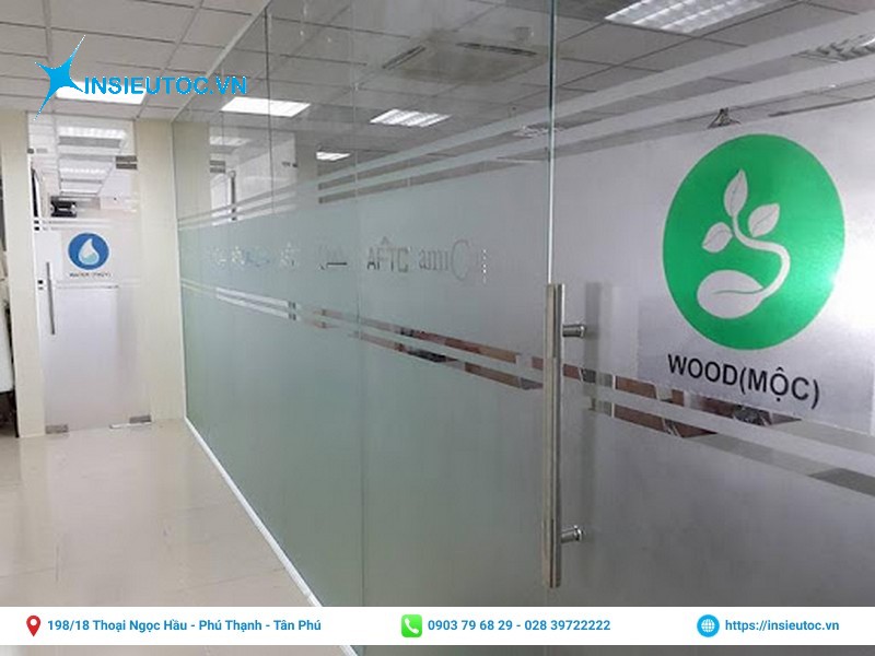 decal mờ dán kính