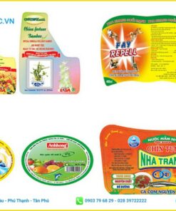 nhãn decal giấy cho các mặt hàng tiêu dùng