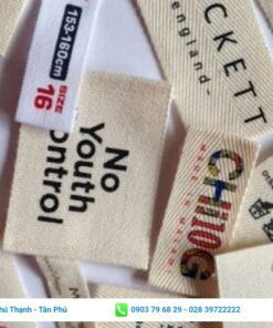 Mẫu nhãn mác quần áo đơn giản