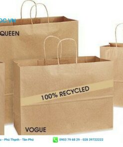túi giấy gắn quai cầm tiện lợi