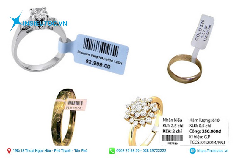 tem nhãn trang sức