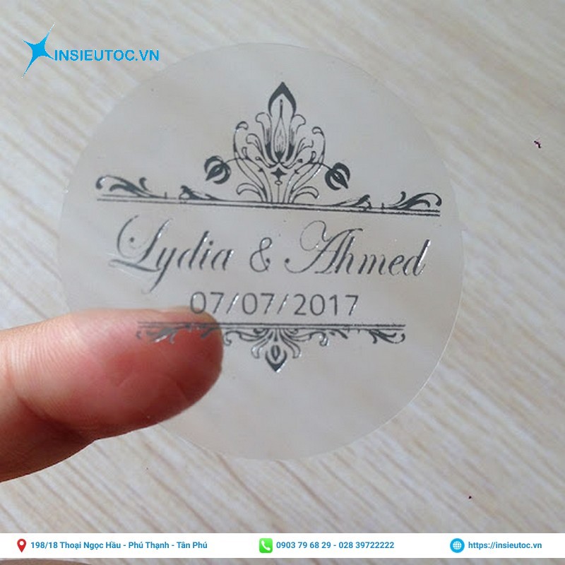 nhãn rửa chén bằng decal nhựa trong