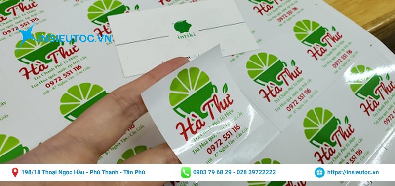 chi phí in tem nhãn nilon khá rẻ