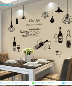 decal dán phòng ăn