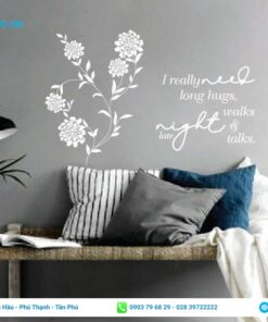 mẫu decal in dán tường đẹp