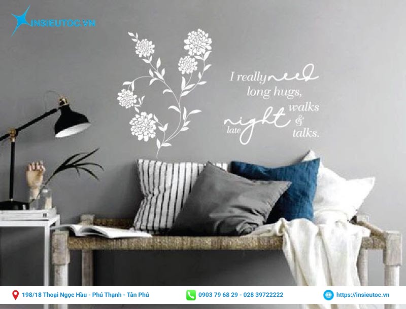 mẫu decal in dán tường đẹp
