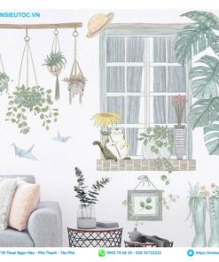 decal dán tường phòng khách