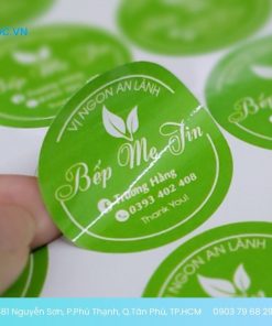 in decal dán sản phẩm