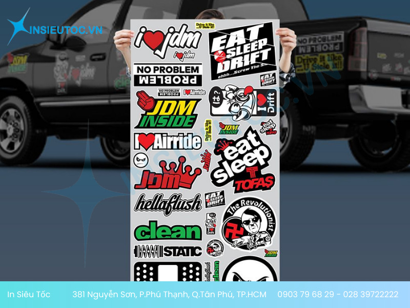 in decal dán xe ô tô in decal dán xe ô tô