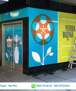 decal quảng cáo dán tường giá rẻ