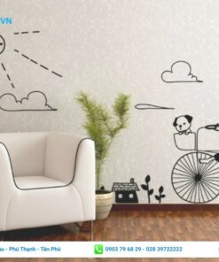 in decal trang trí dán tường đẹp