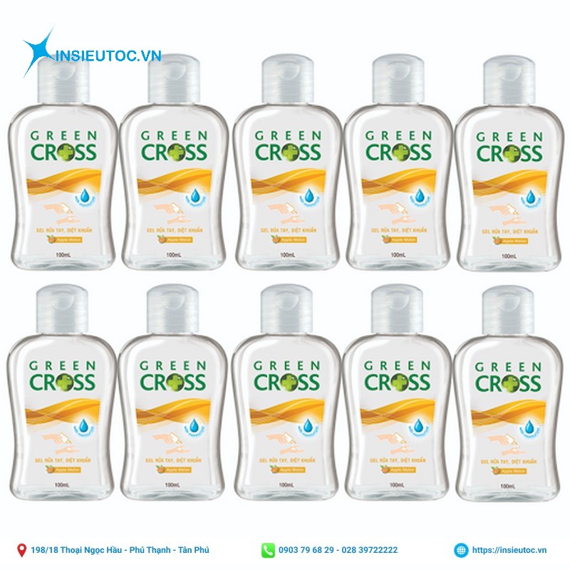 chất liệu decal trong dán chai dung dịch rửa tay