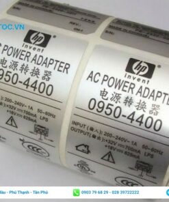 nhãn phụ chất liệu bạc