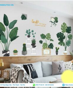 dán tường phòng khách