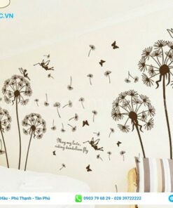 mẫu decal hoa bồ công anh