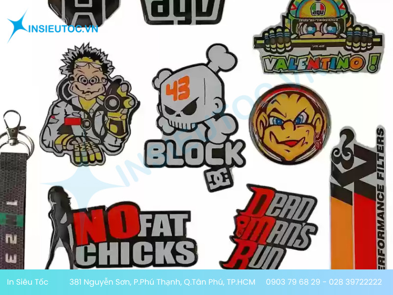 mẫu in decal chất lượng