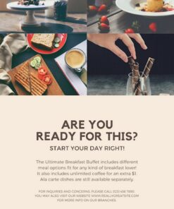 tờ rơi quảng cáo buffet